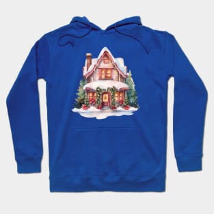 Xmas house cozy winter Hoodie